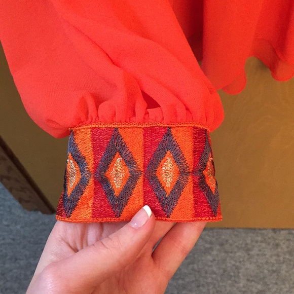 Dressy coral blouse - Picture 2 of 4